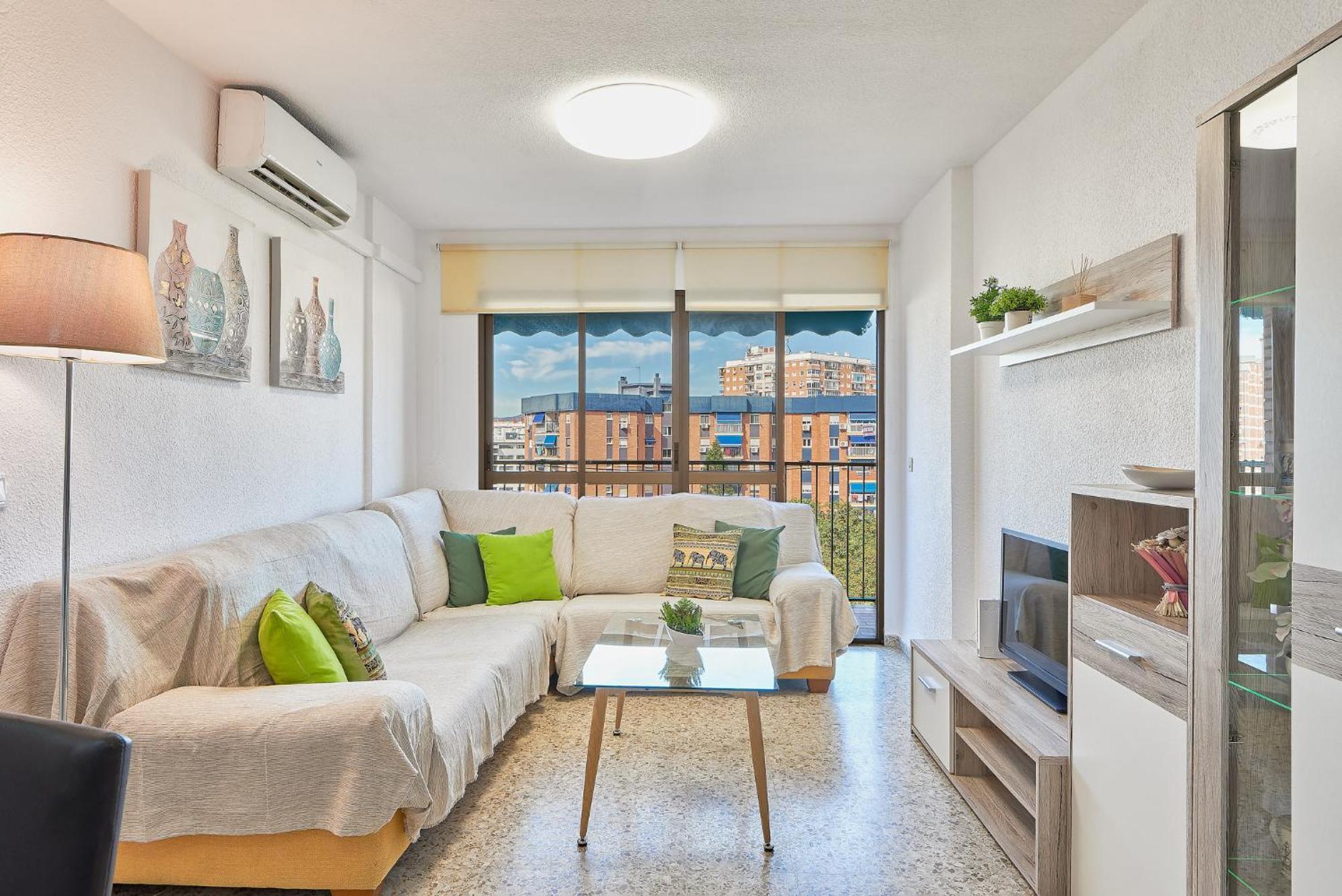 Luminoso Apartamento/ 5 Minutos De La Playa Малага Экстерьер фото